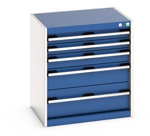 Cubio 5 drawer cabinet 650 x 525 x 700mm 40011042.**